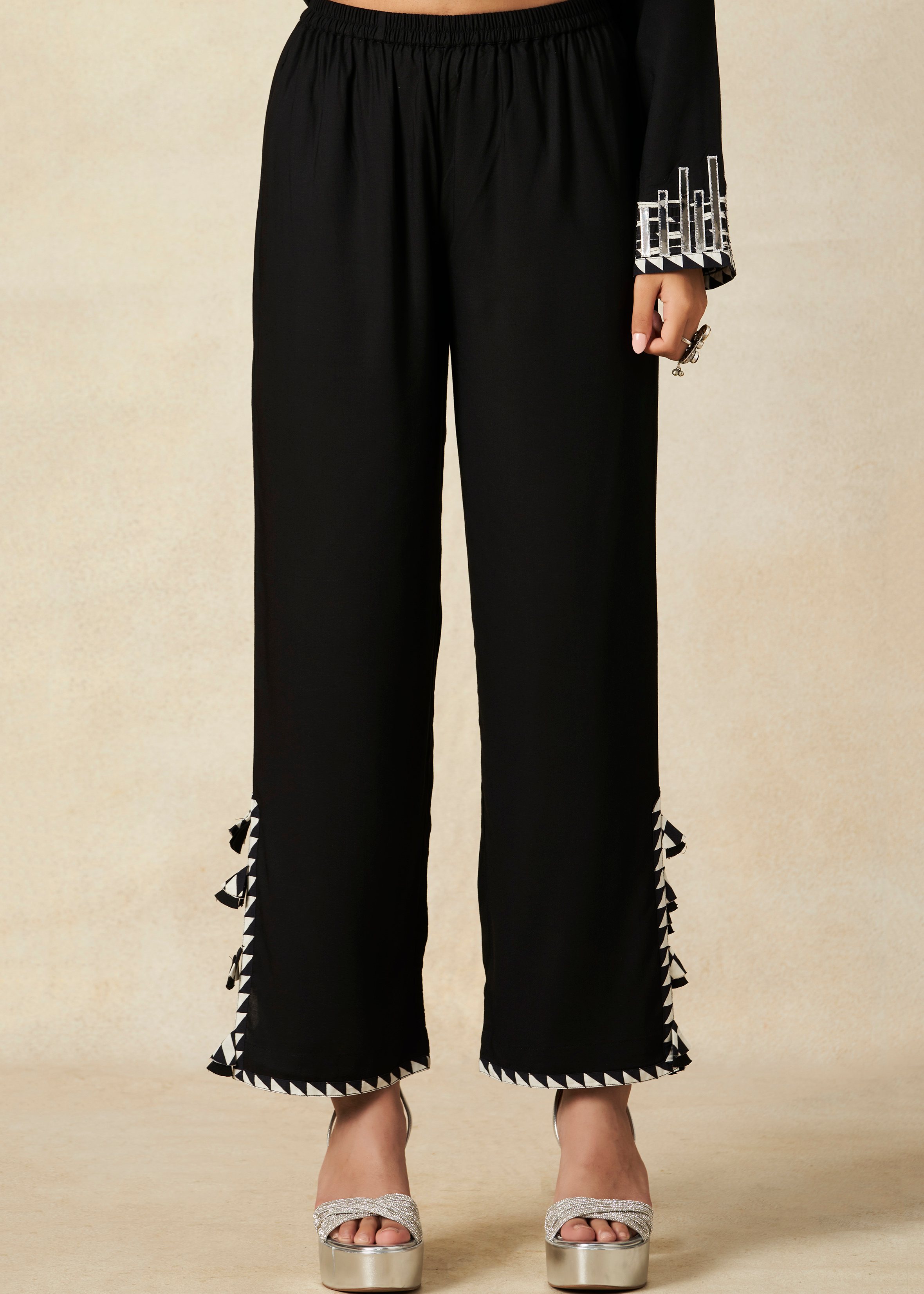 Black Straight Pant