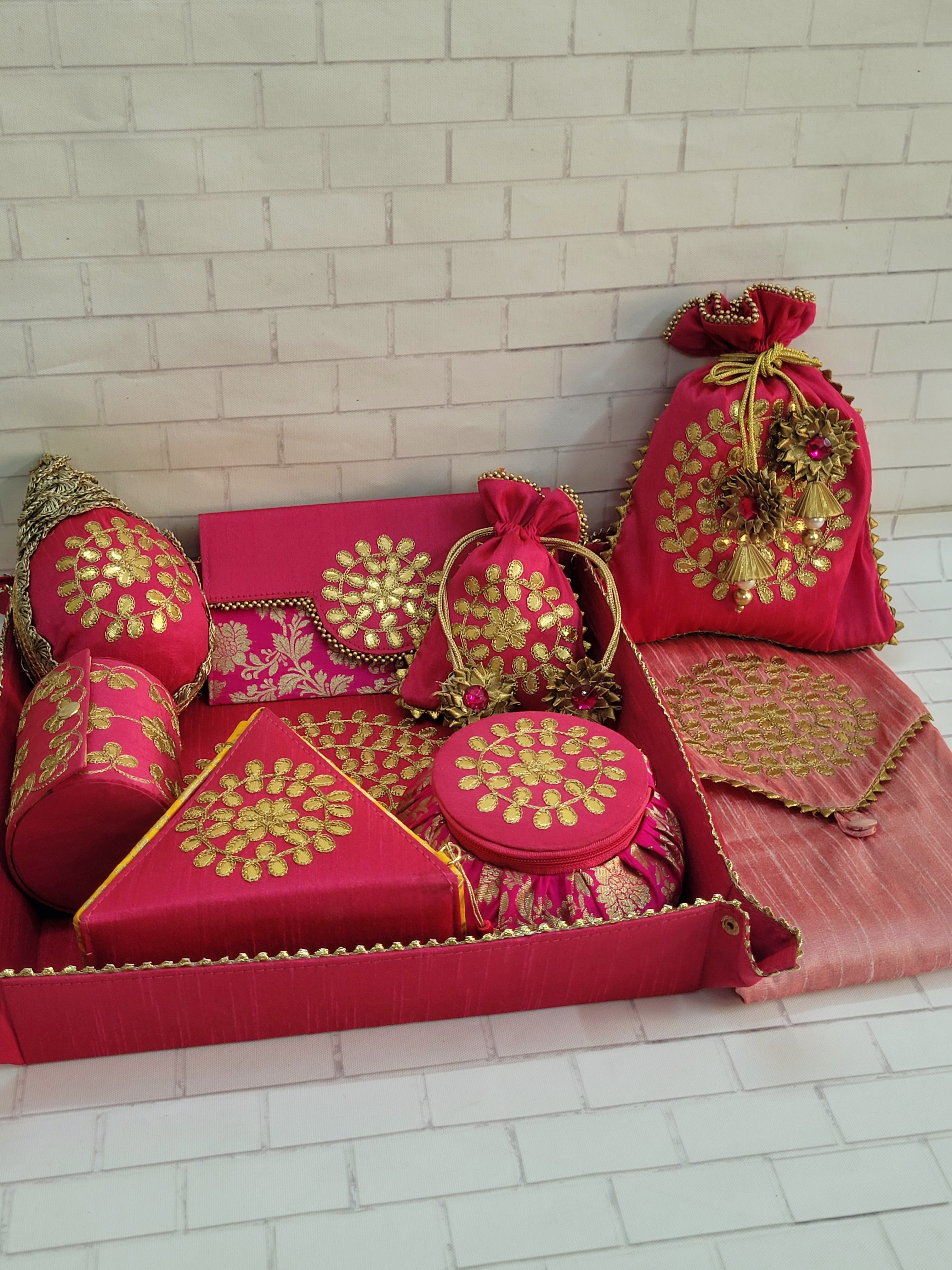 Floral art | Trousseau Packaging set-Pink undefined