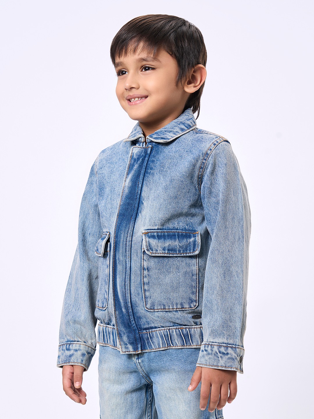 Ed-a-Mamma Kids Boys Jacket Blue