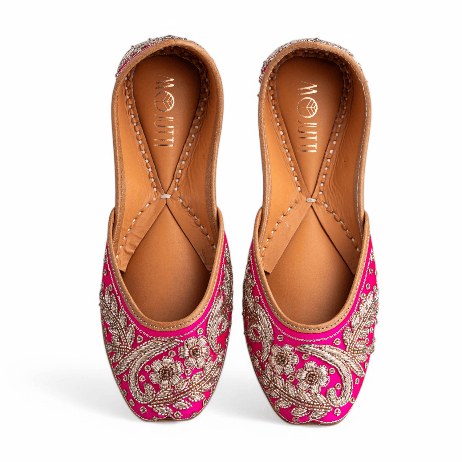 Women Rani Gold Embroidered Ethnic Jutti