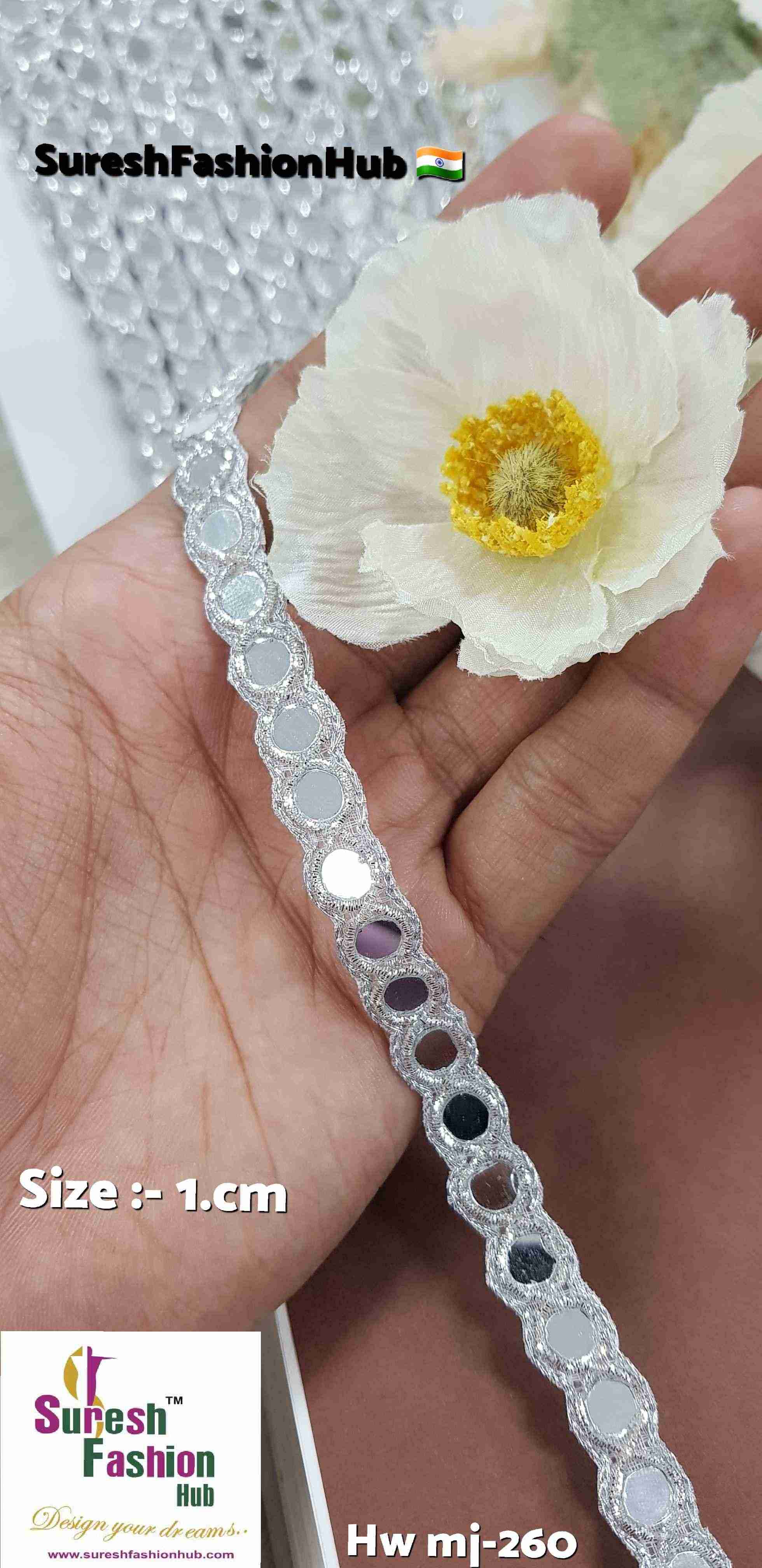 Nakshi Mirror Cutwork Lace