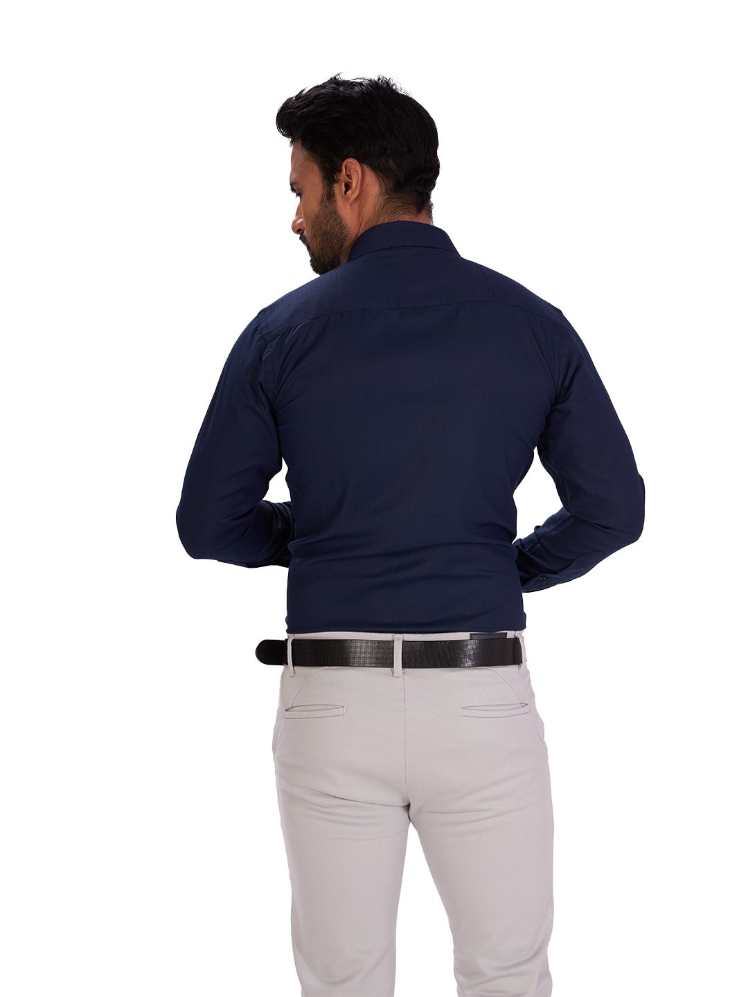 D'cot by Donear Men's Blue Cotton Formal Shirts