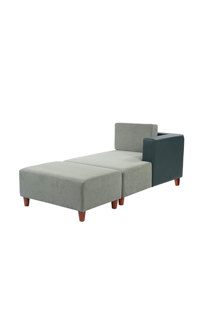 neudot Hailey Fabric Chaise Lounger LHS in Misty Green Colour