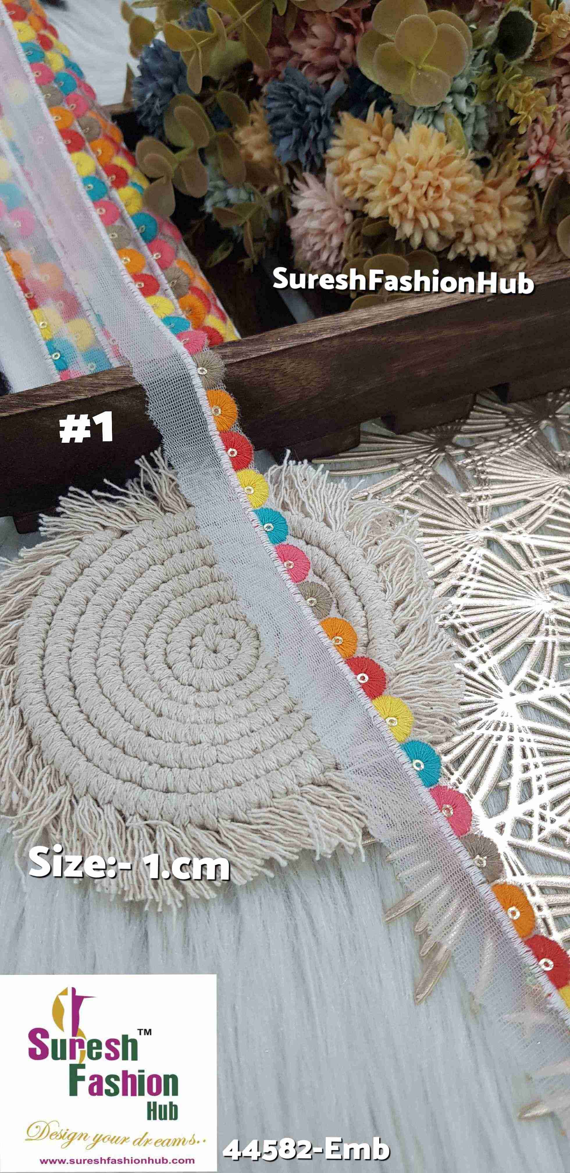 Colorburst Scallop Lace