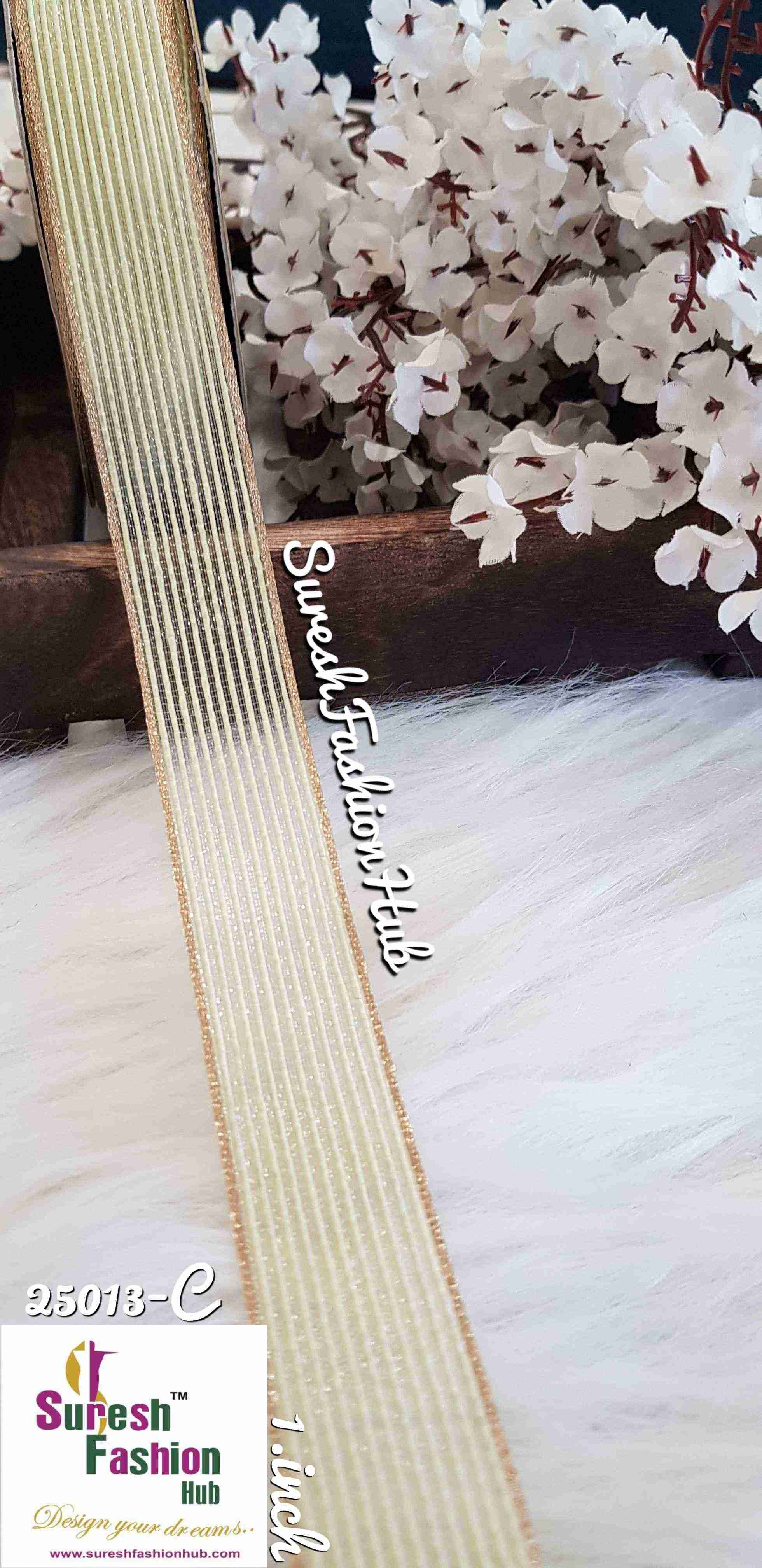 Lemon Yellow Color Decorative Thick Strap Trim