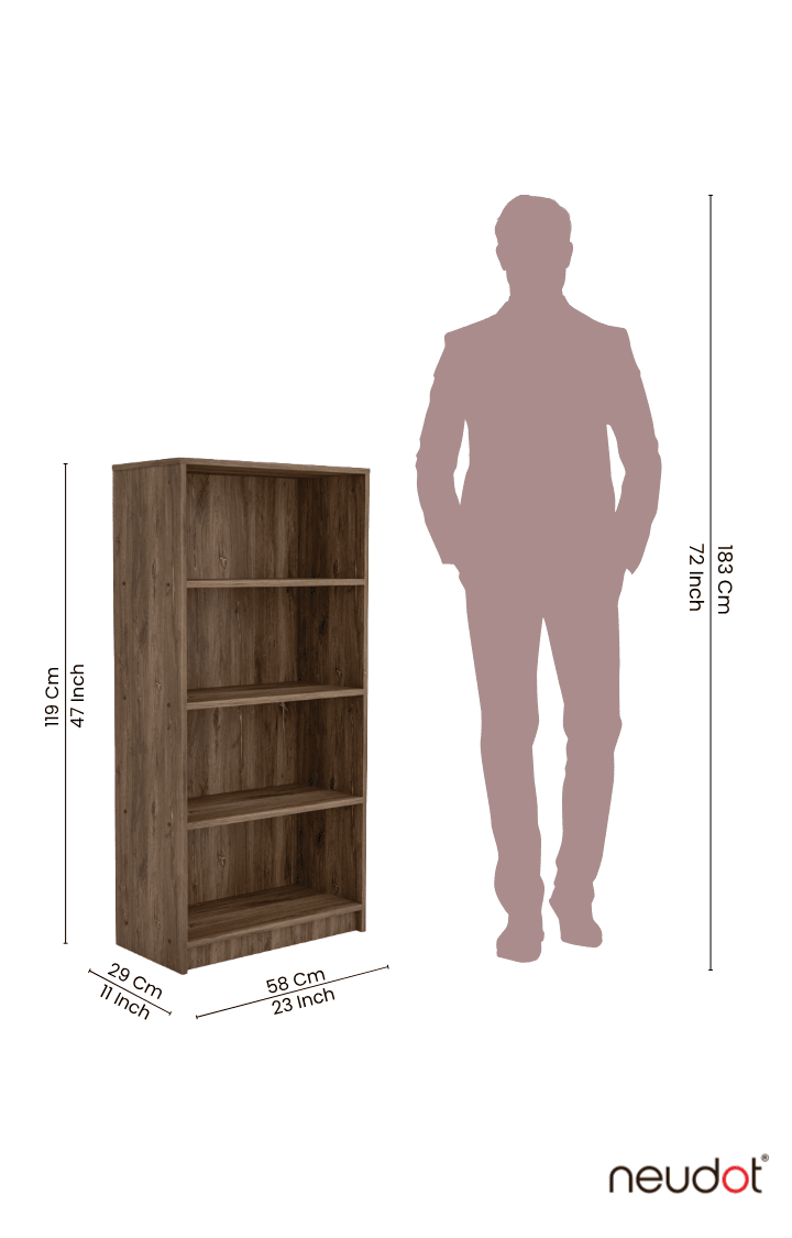 Hunter Bookshelf - Western Oak Finish