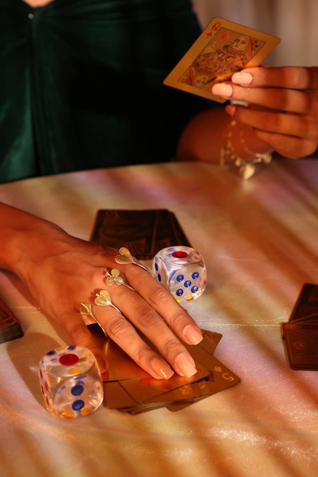 Gold Suits Palm cuff