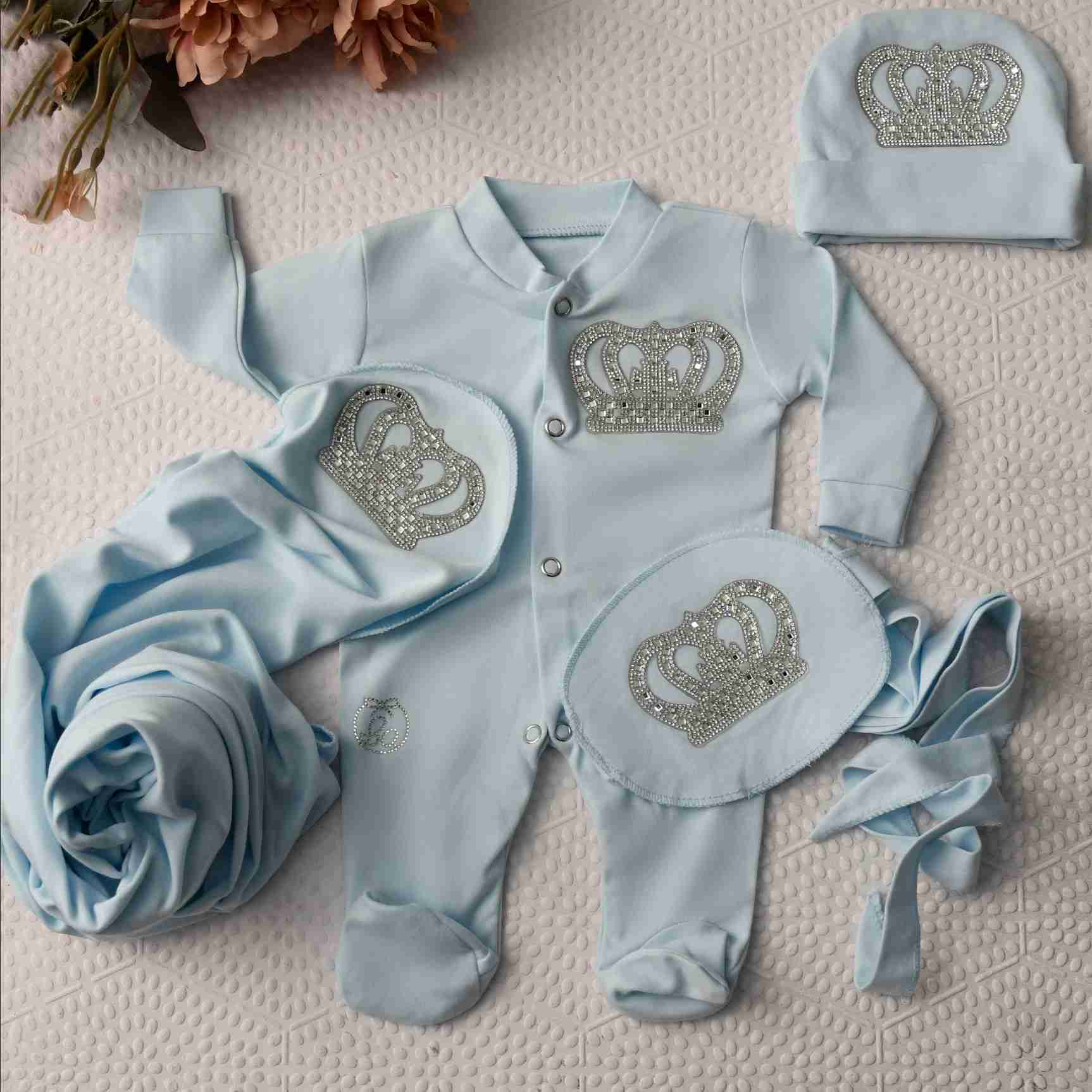 Princely Sapphire Romper Set