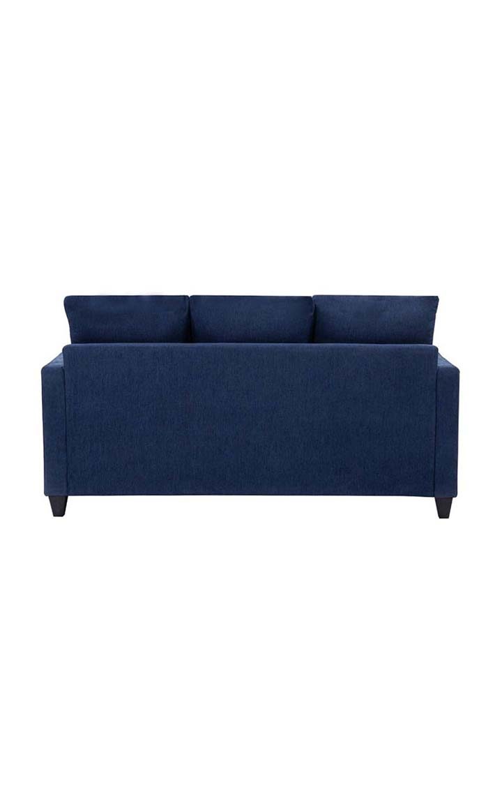 neudot Saya Sofa for Living Room |3 Persons Sofa|Premium Fabric with Cushioned Armrest | Solid Wood Frame|3 Seater in Saya Blue Color