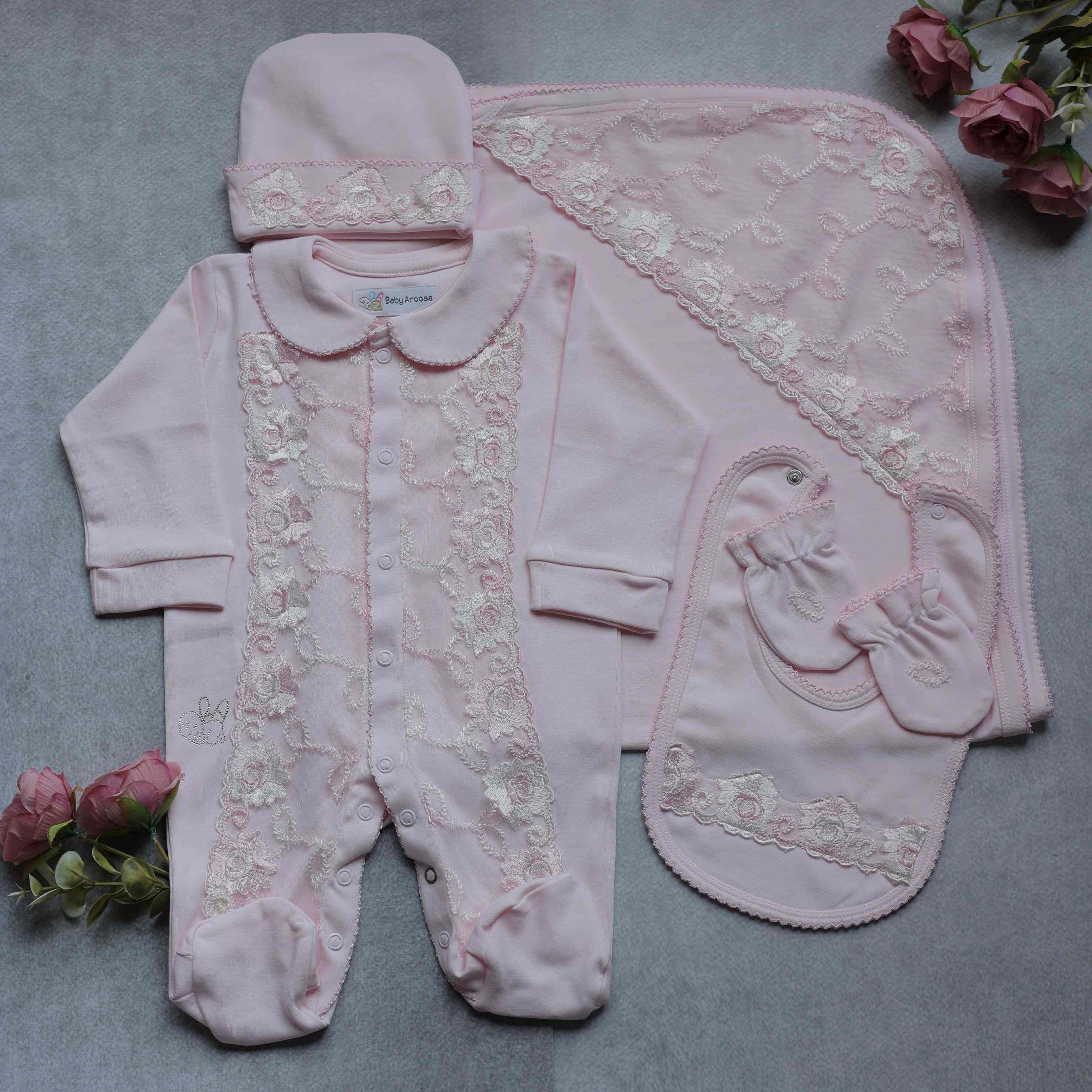 Lace Petal Dream Romper Set
