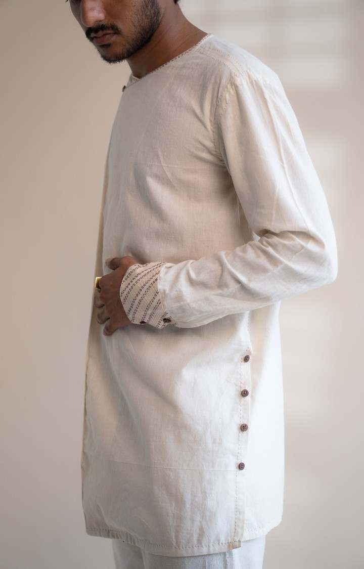 Men's White Cotton Casual Shirts