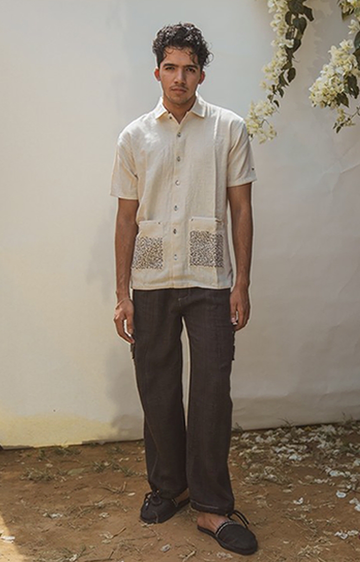 Lafaani | Men's White Cotton Casual Shirts