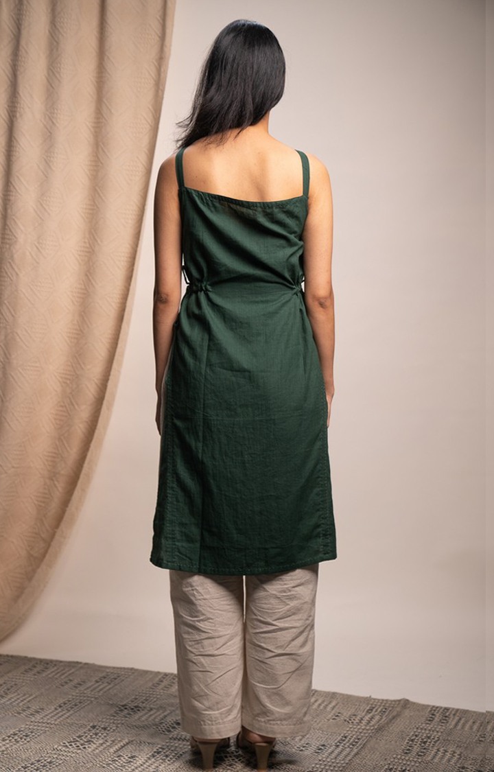 Women's Green Cotton Tunics