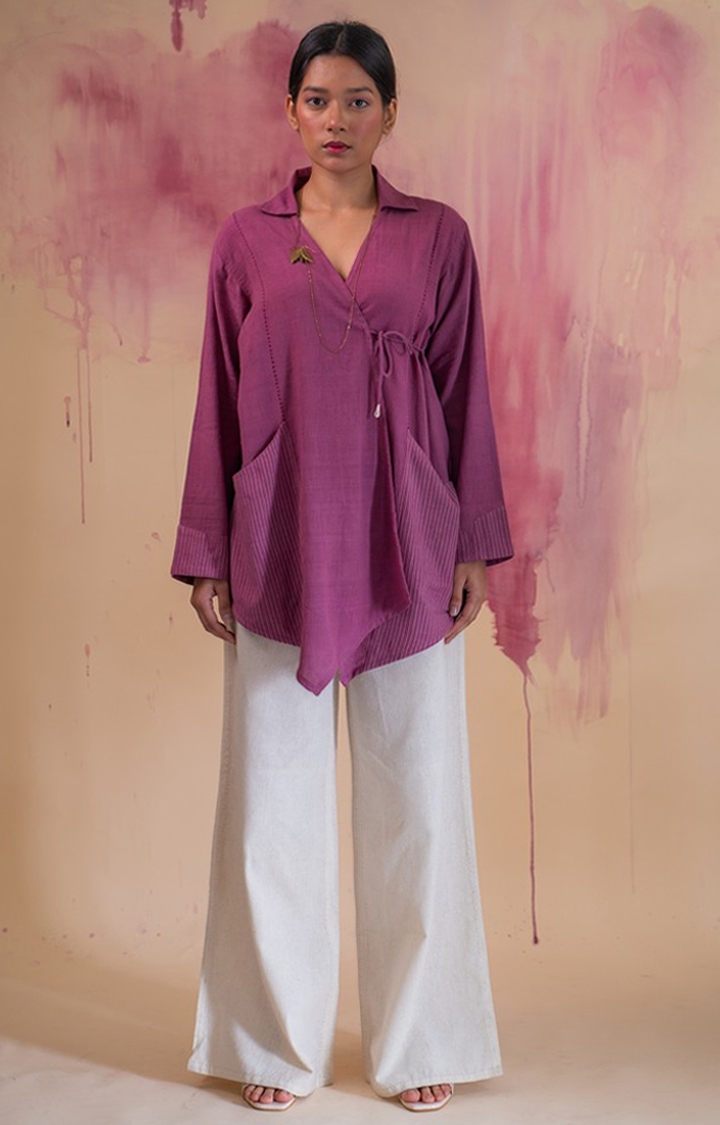 Lafaani | Women's Pink Cotton Tops