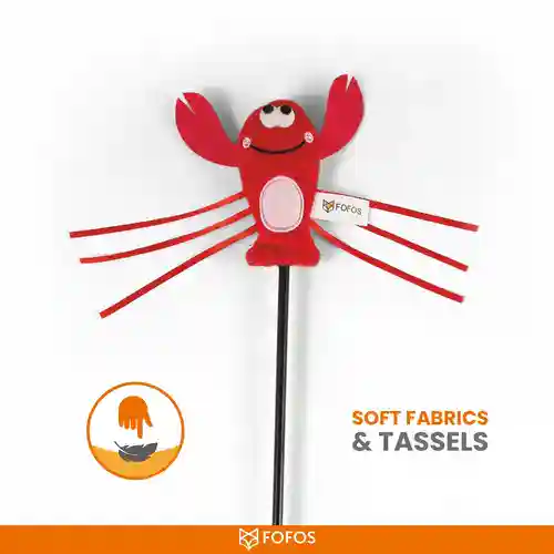 Barkbutler Fofos Wand Moving Lobster Toy for Cats