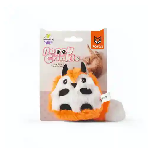 Barkbutler Fofos Floppy Crinkle Fox Catnip Toy for Cats