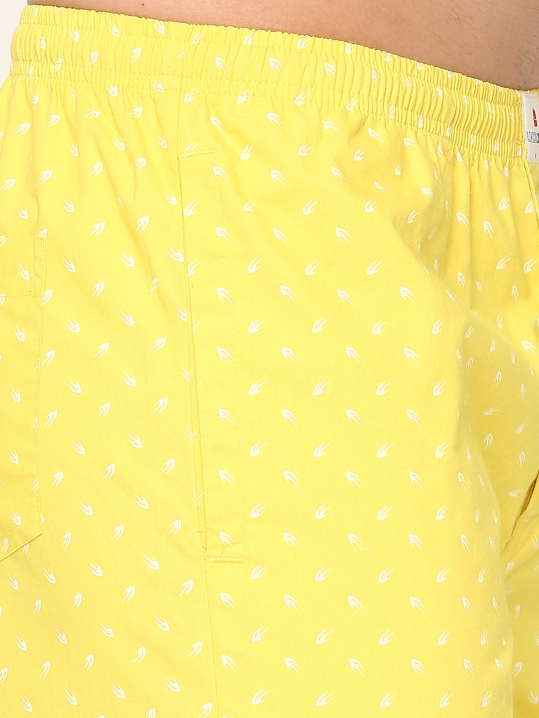 spykar | Underjeans by Spykar Premium Cotton Printed Men Yellow Pyjama 3
