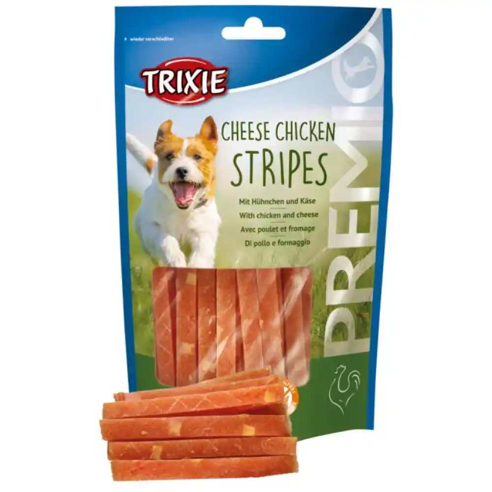 Trixie Premio Cheese Chicken Stripes Dog Treats, 100 g