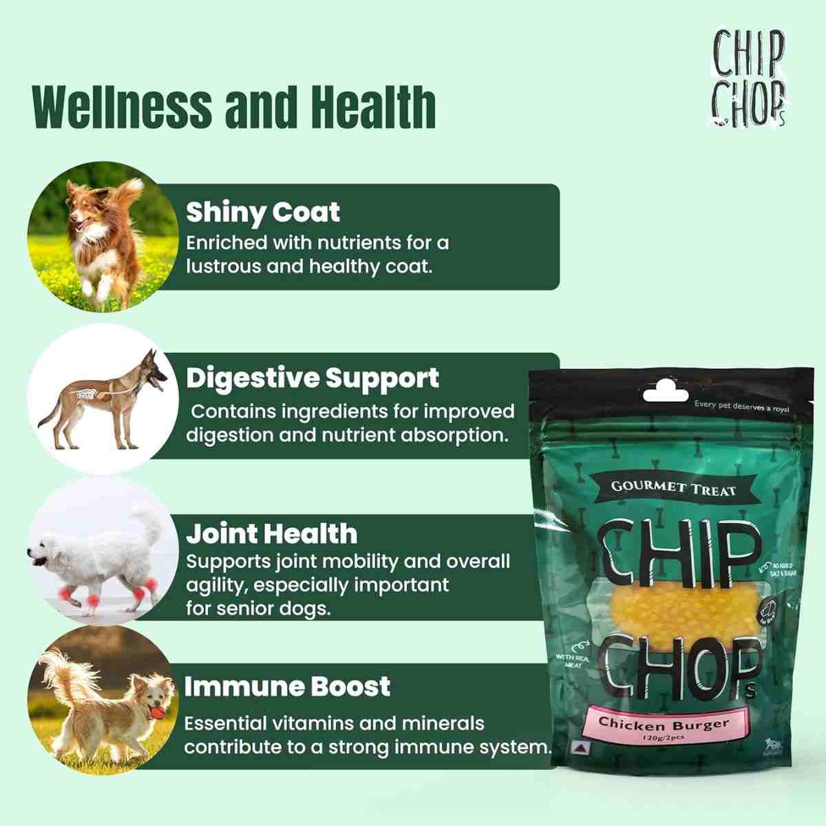 Chip Chops Chicken Burger 120 Gm – (Best Before Aug’26)