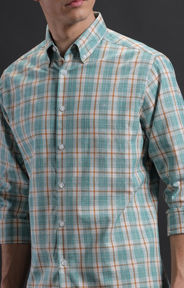 Men's Multi Cotton Checked Casual Shirt