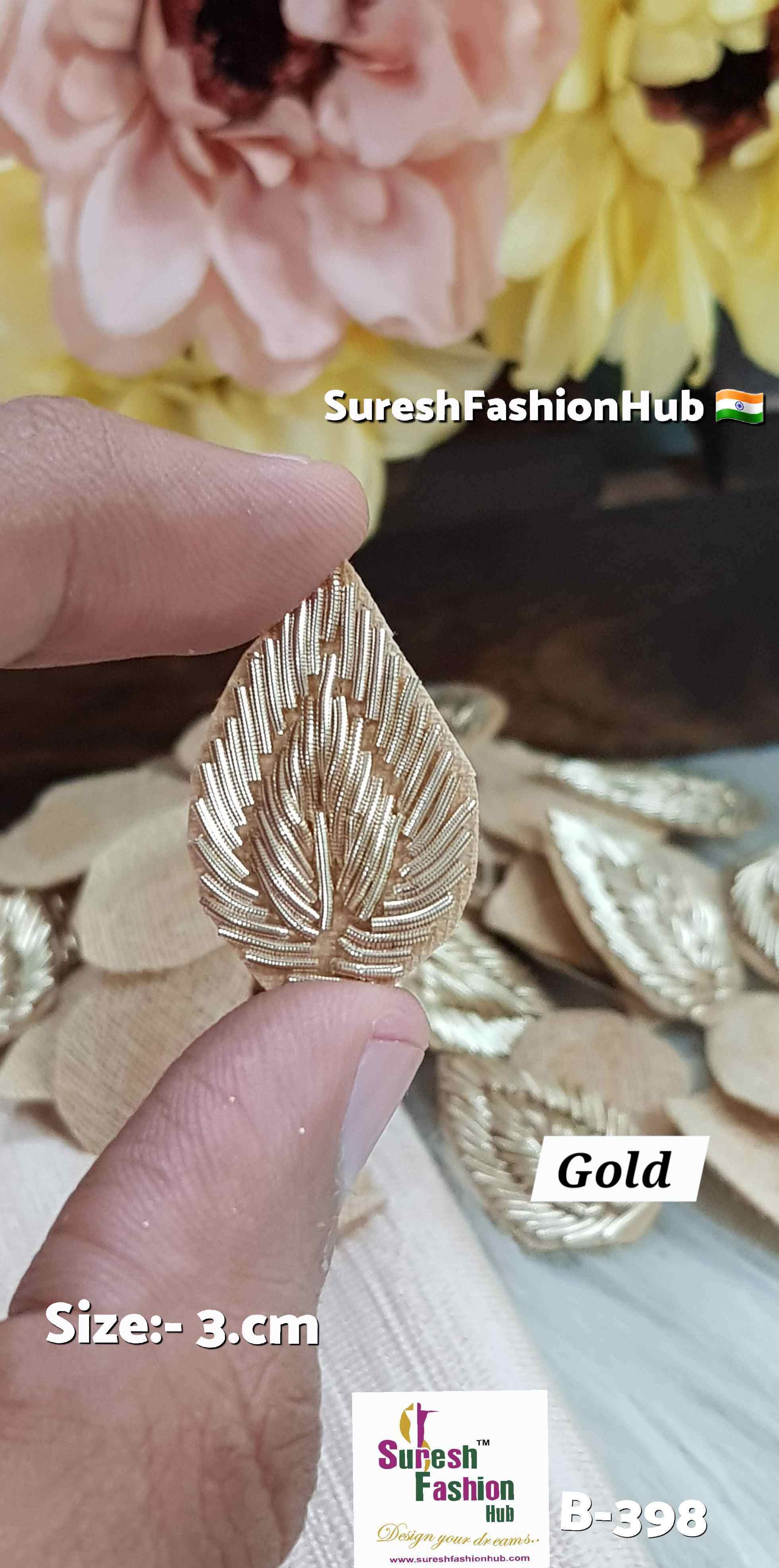Golden Diya Zardosi Saadi Buttie