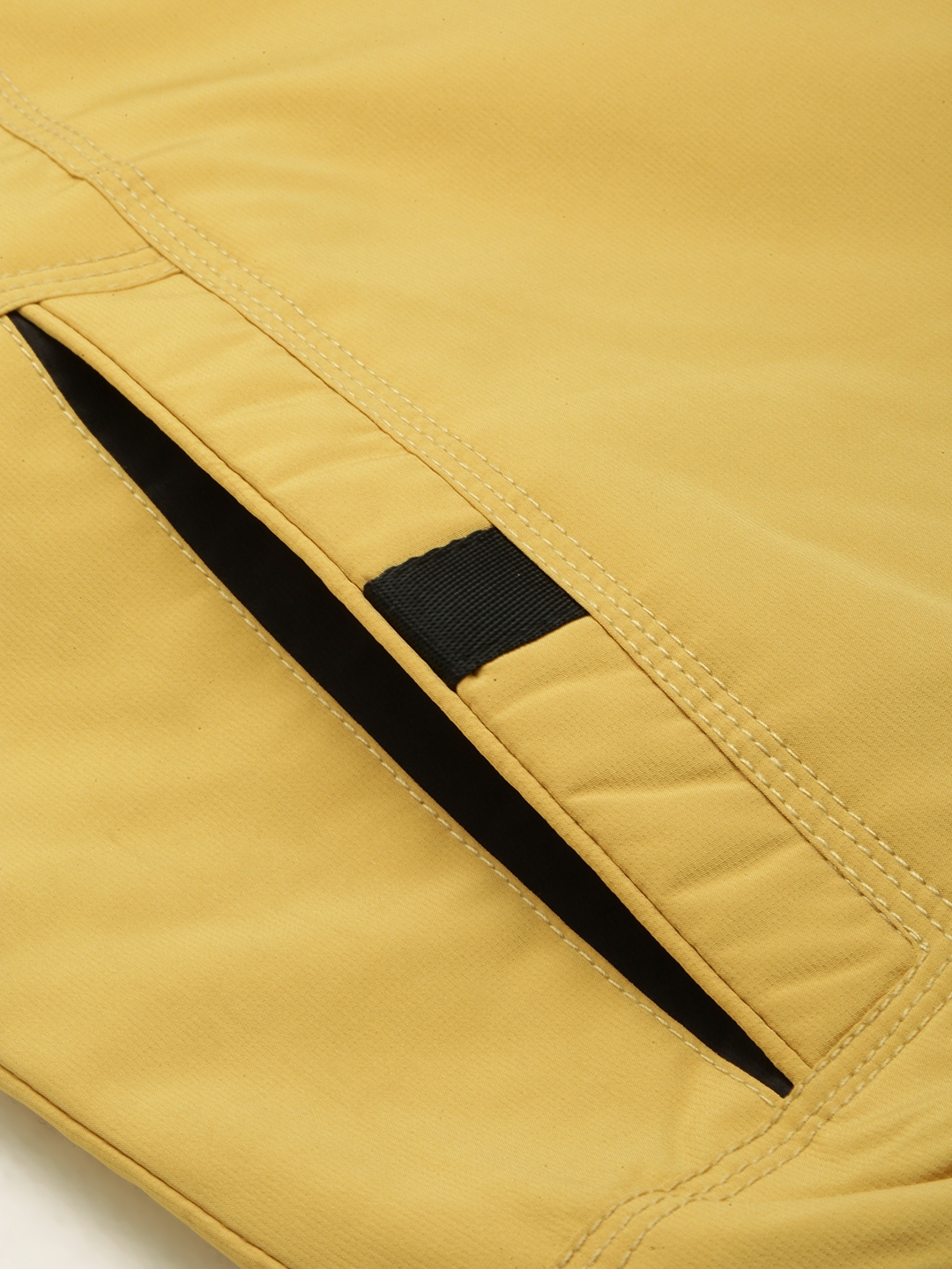 Showoff | SHOWOFF Men's Solid Mock Collar Yellow Padded Jacket 7