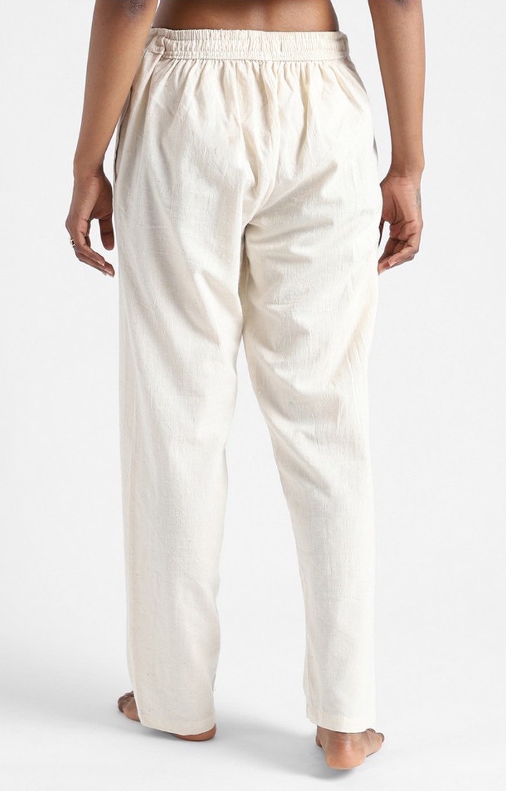 Buy Plain White Pencil Fit Pant Online in the USA @Manyavar - Lower for Men