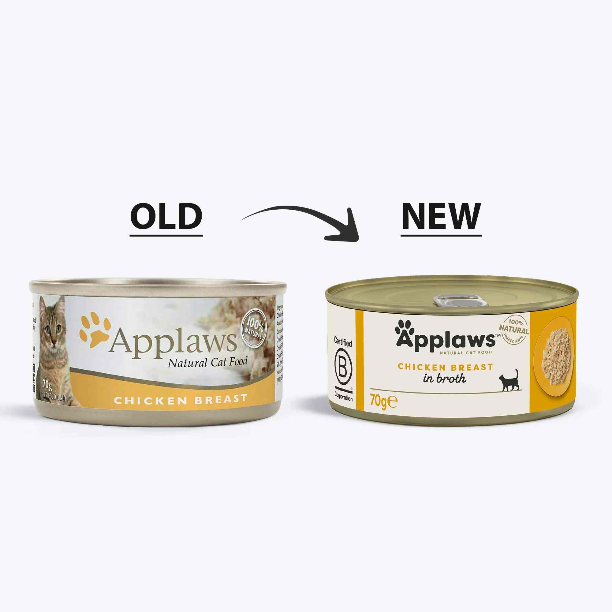 Applaws Cat Tin Chicken Breast in Broth Food For Cat 70g