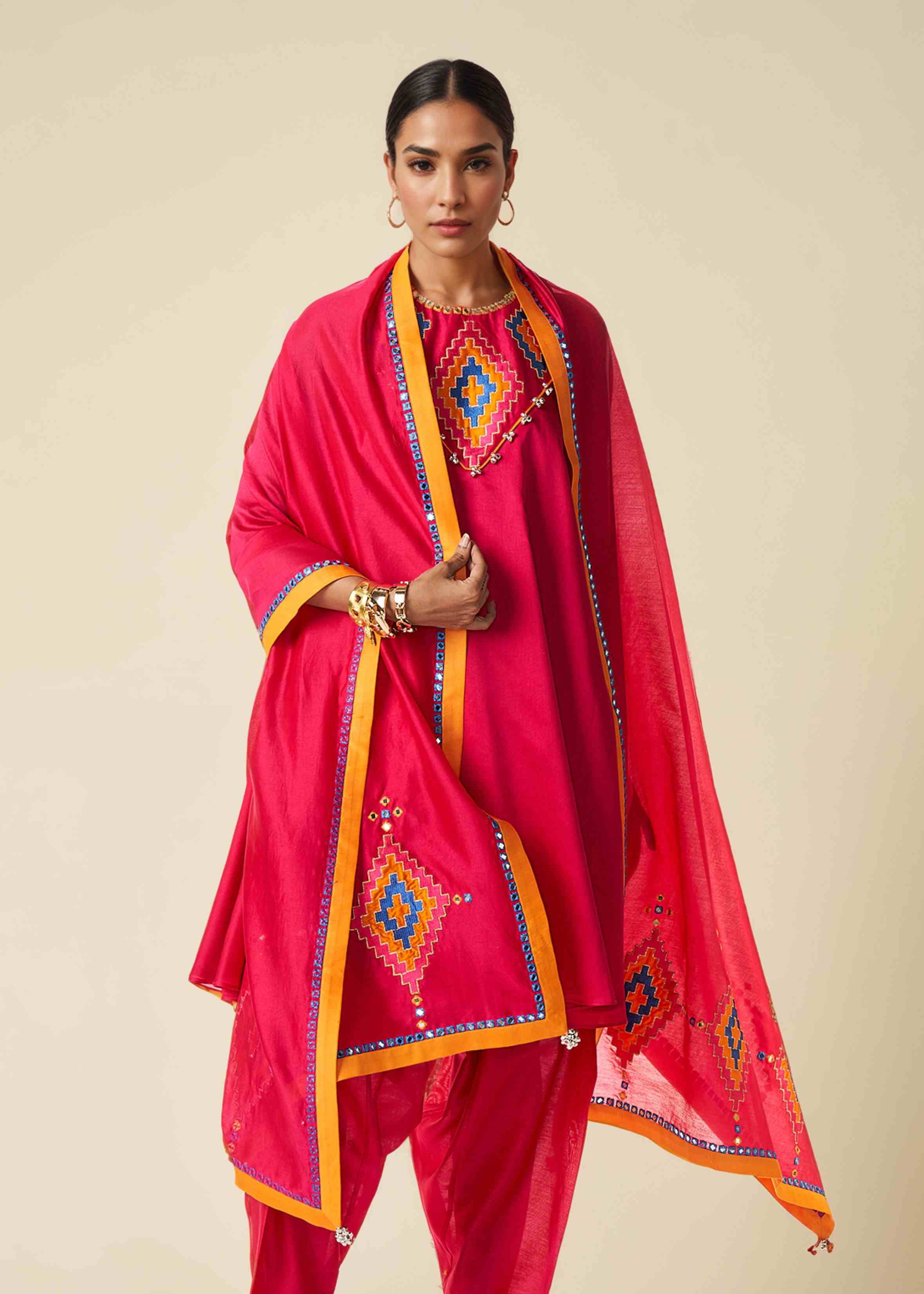 Pink Dupatta
