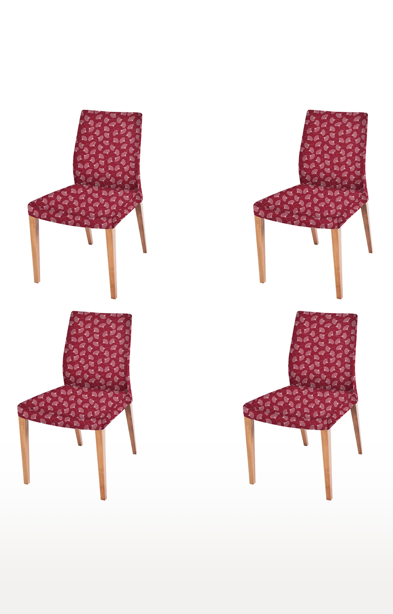 COOQS | Maroon Chair Cover (Pack of 4) 0