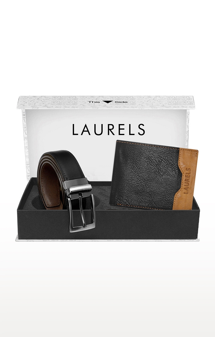 Laurels | Black Wallet and Belt Combo 0