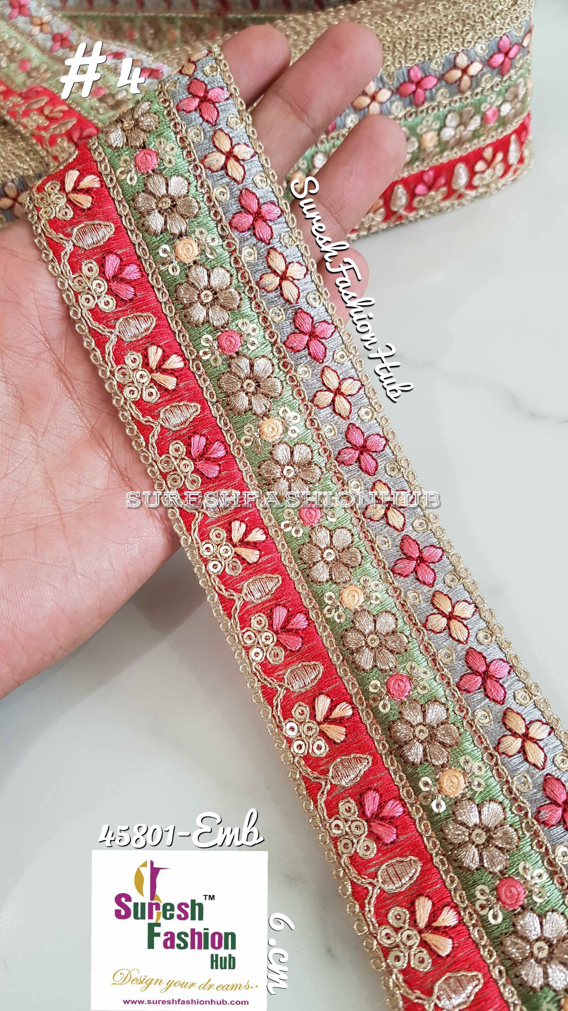 Indian Laces Embellishments Embroidery Saree Border Wholesale Silk Crafting Sewing Decorative Designer Ribbons #Blackborder  #Fancylaces #Decorativetrims #Embroideredborder #Sewingtrims #テープ #minne #lndianlaces #Sareeborder #アニー都城 #pasamanerías #pasamaneriasbordadas #Embellishments #可愛いマスク #Embroiderytrimmings #アクセサリー