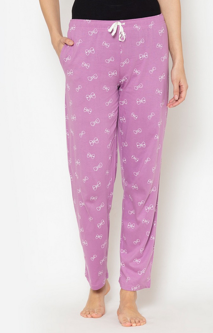 Lounge Dreams | Women's Multicolored Cotton Printed Pyjama (Pack of 2) 4