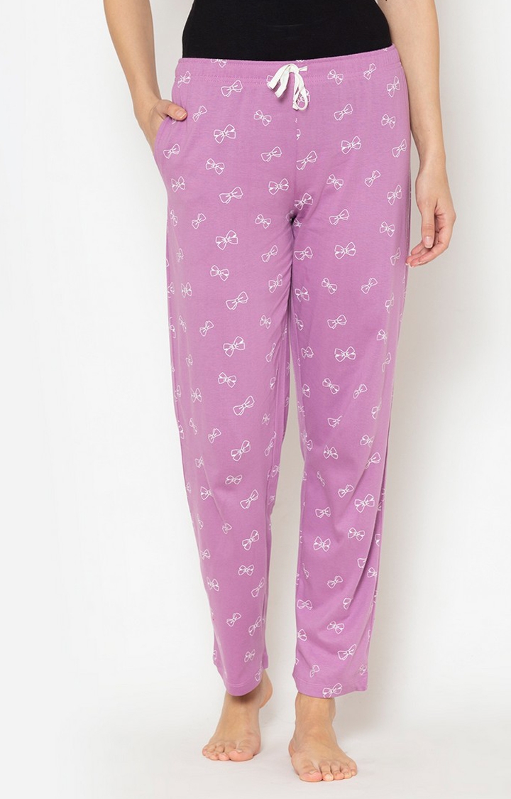 Lounge Dreams | Women's Multicolored Cotton Printed Pyjama (Pack of 2) 2