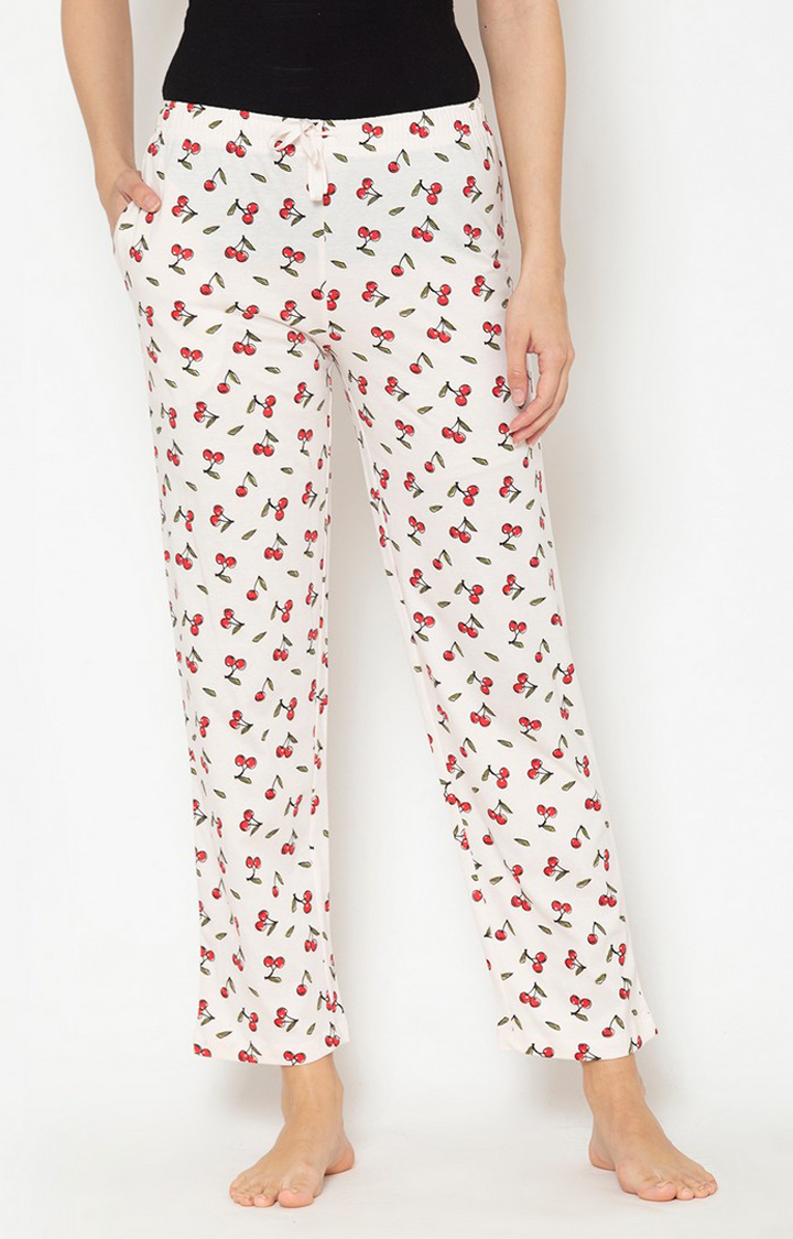 Women's Multicolored Cotton Printed Pyjama (Pack of 2)