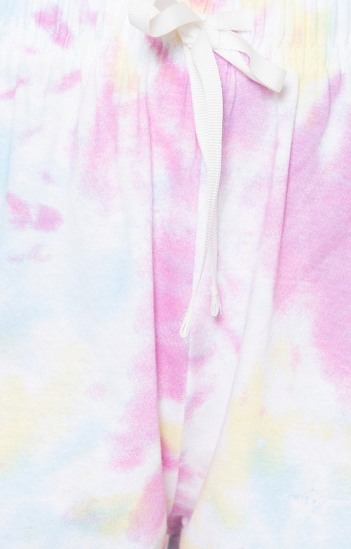 Women's Multicolored Cotton Printed Nightwear Set