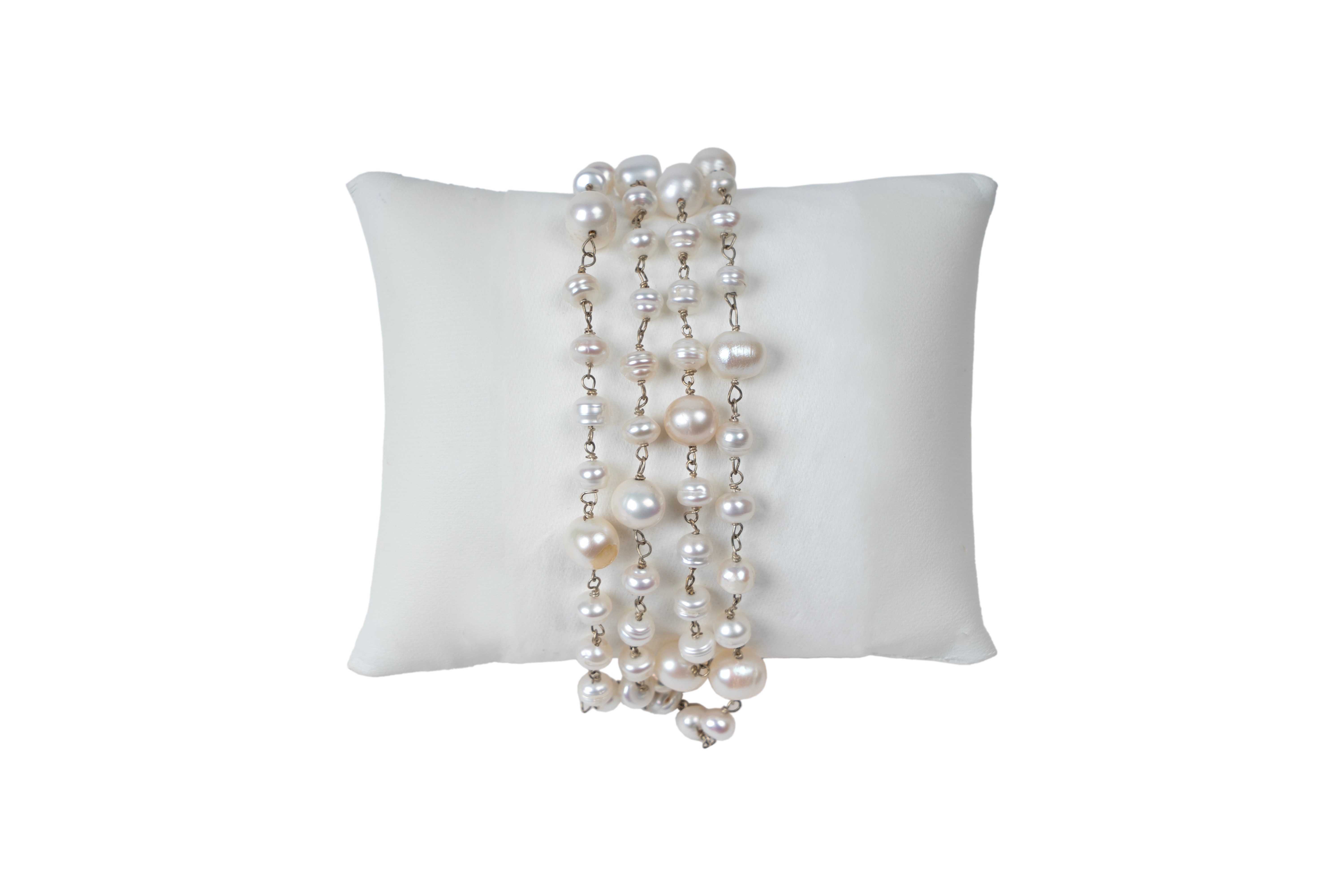 Pearl Three Layered Bracelet