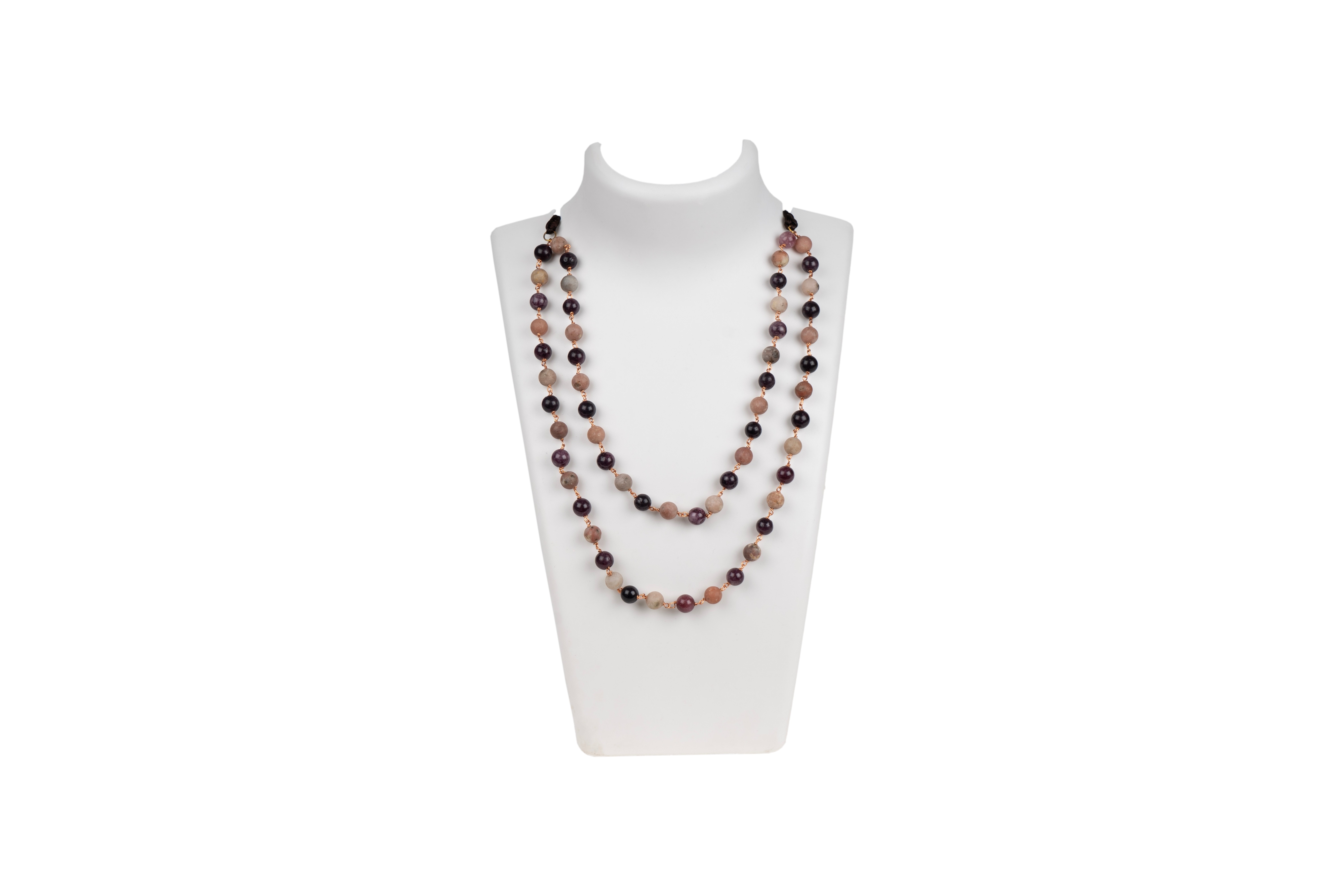 Jasper Mixed Two-Layered Necklace