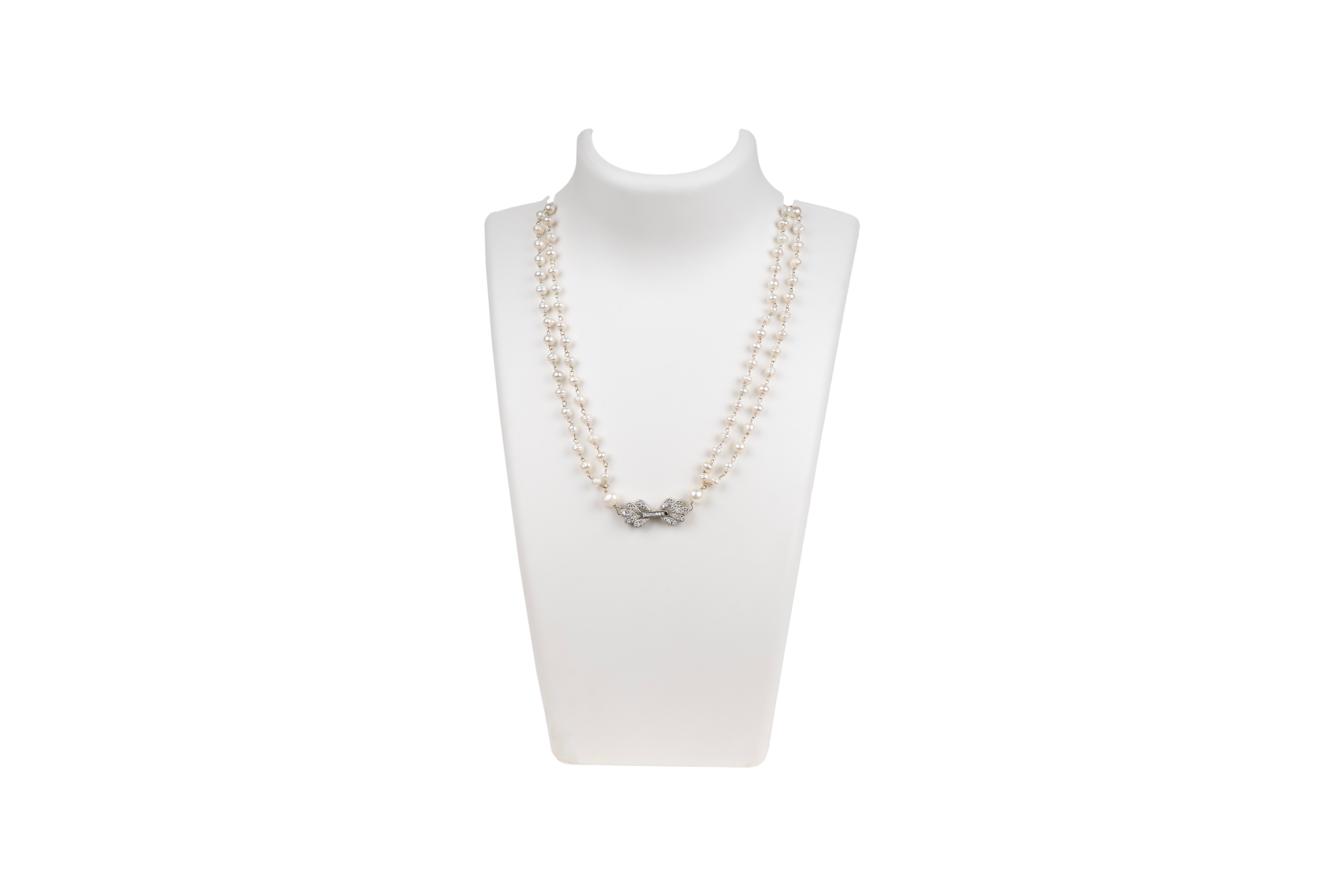 Two Strings Pearl Necklace