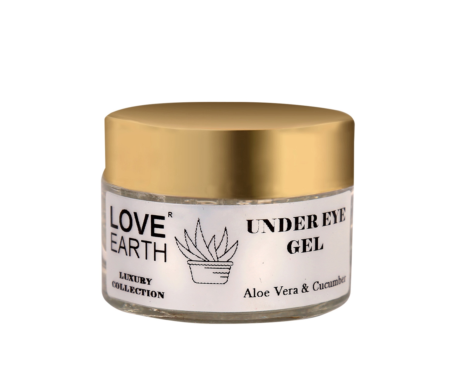 LOVE EARTH | Love Earth Organic Under Eye Gel with Aloe Vera & Cucumber Extracts Reduces Dark Circles, Puffiness and Fine Lines 50gm 0