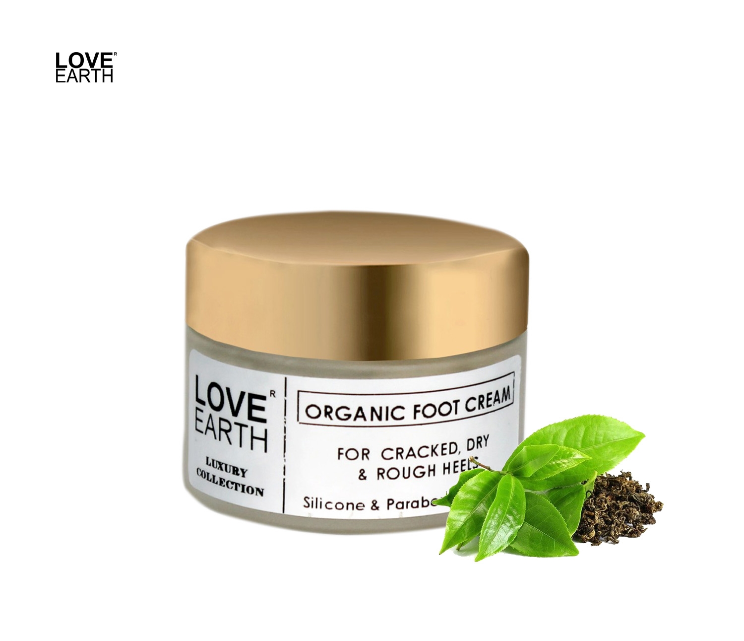 LOVE EARTH | Love Earth Organic Foot Cream With Green Tea & Jojoba Oil(Simmondsia Chinensis) For Skin Hydration And Soft Skin 50gm 1