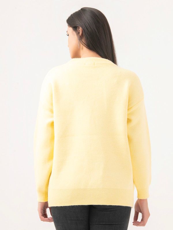 Albion Women Winter Yellow Sweaters