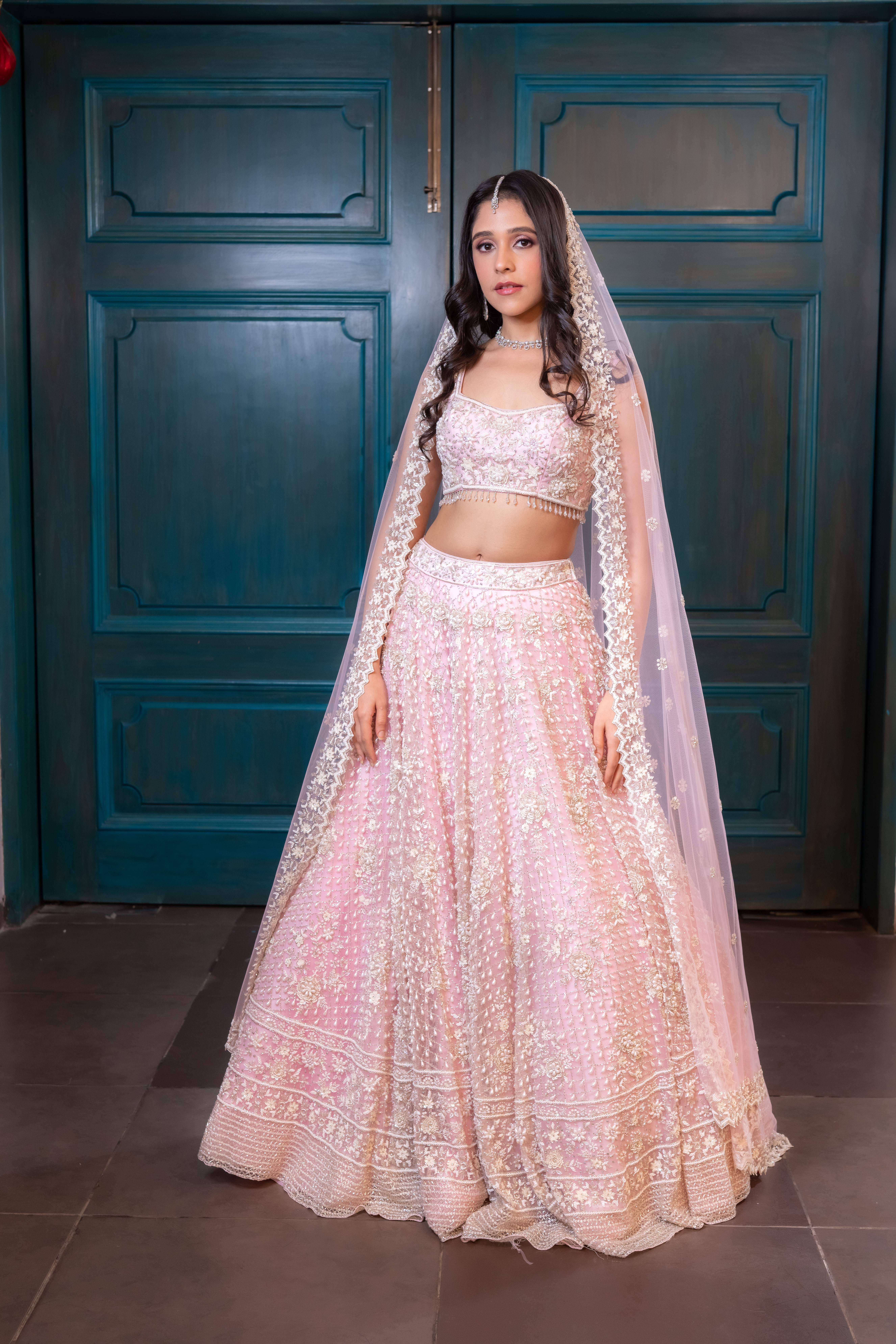 Arianna Blush Pink Bridal Lehenga