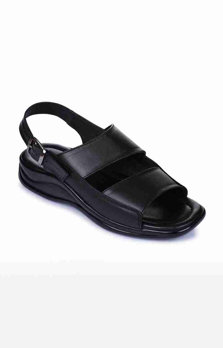 Men's Black Slip on Sandals