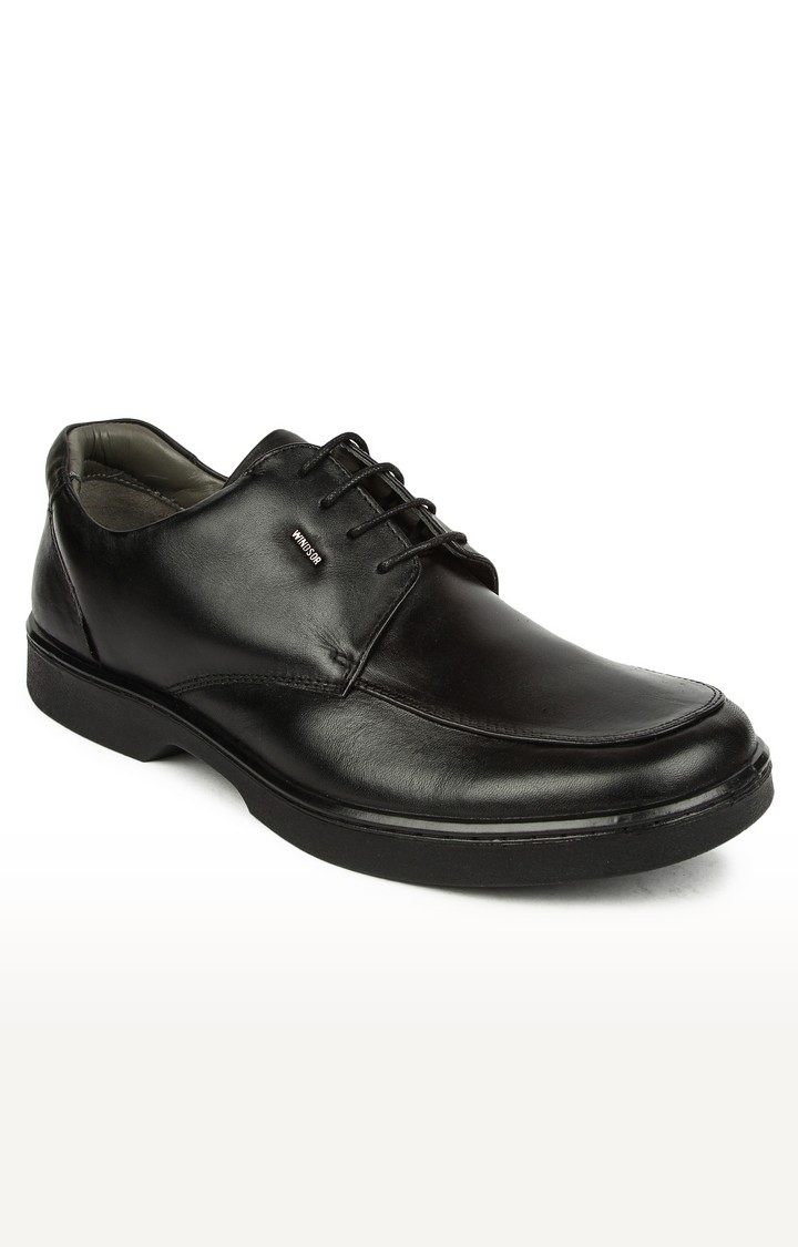 Men'S Windsor Black Derby Shoes