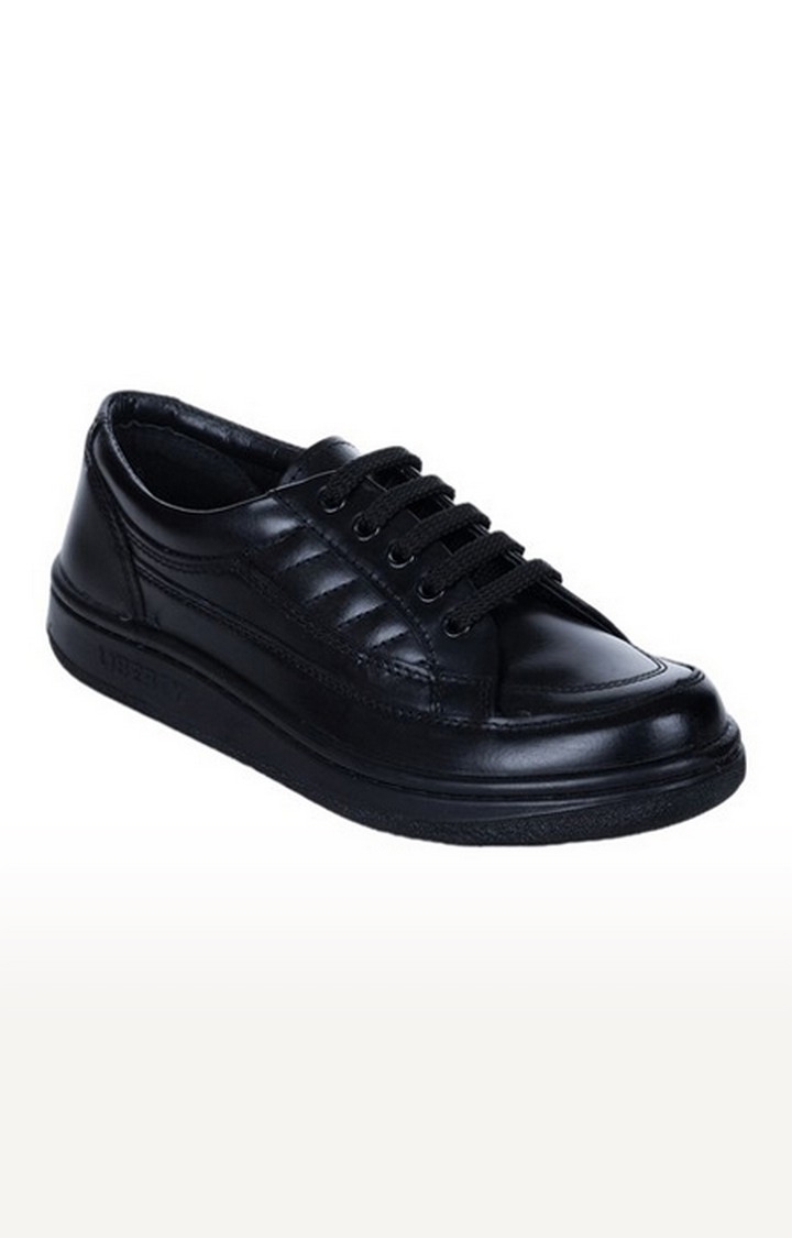 Men's Black Lace-Up Closed Toe Casual Lace-ups