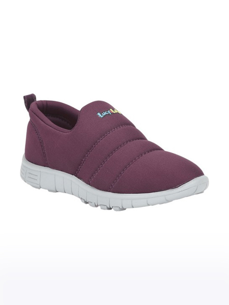 Unisex Lucy & Luke Lycra Purple Casual Slip-ons