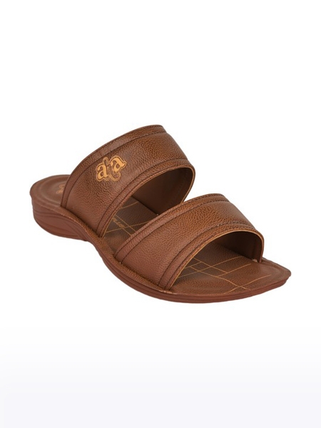 Men's A-HA PU Brown Sandals