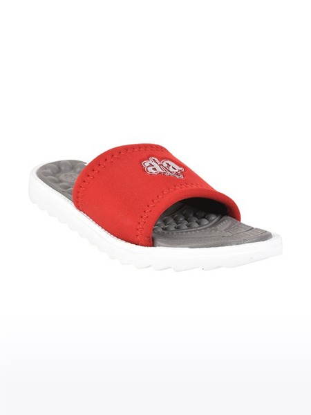 Women's A-Ha Canvas Red Flip Flops