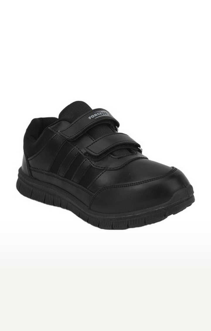 Liberty | Unisex Black Velcro Closed Toe School Shoes